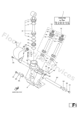 Diagram for POWER TRIM & TILT ASSY 1