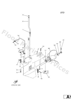 Diagram for LOWER CASING & DRIVE 2