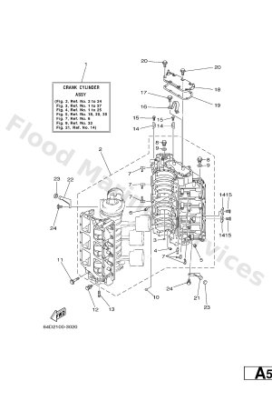 Diagram for CYLINDER & CRANKCASE 1