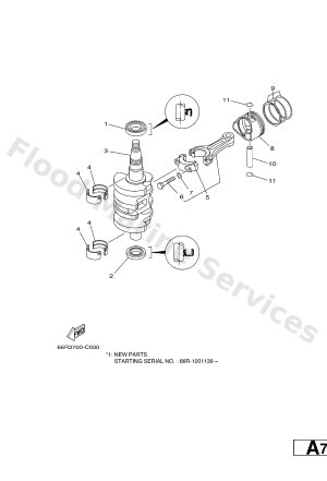 Diagram for CRANKSHAFT & PISTON