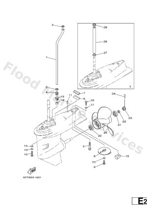 Diagram for LOWER CASING & DRIVE 2