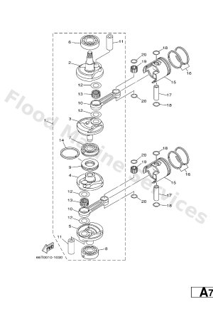 Diagram for CRANKSHAFT & PISTON