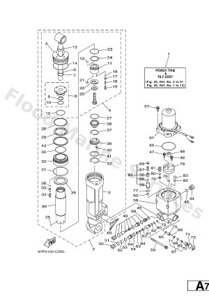 Diagram for POWER TRIM & TILT ASSY 1