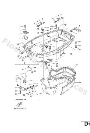 Diagram for BOTTOM COWLING