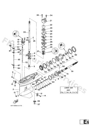Diagram for LOWER CASING & DRIVE 1