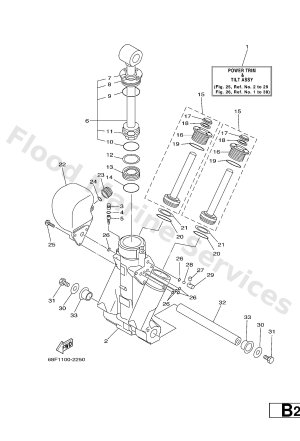 Diagram for POWER TRIM & TILT ASSY 1