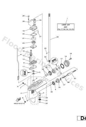 Diagram for LOWER CASING & DRIVE 1