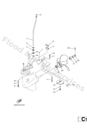 Diagram for LOWER CASING & DRIVE 2