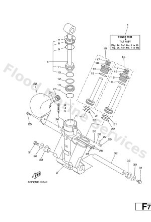Diagram for POWER TRIM & TILT ASSY 1