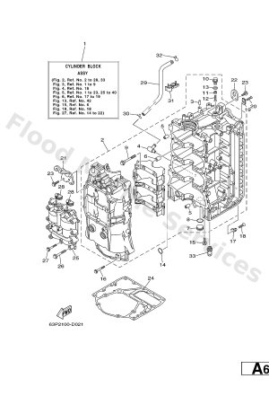 Diagram for CYLINDER & CRANKCASE 1