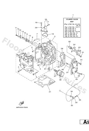 Diagram for CYLINDER & CRANKCASE 1