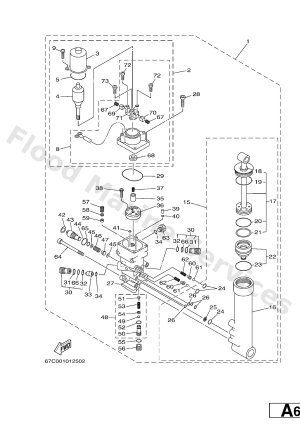 Diagram for POWER TRIM & TILT ASSY