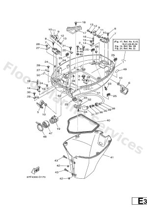 Diagram for BOTTOM COWLING