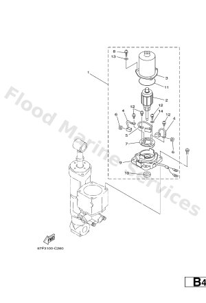 Diagram for POWER TRIM & TILT ASSY 2
