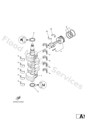 Diagram for CRANKSHAFT & PISTON