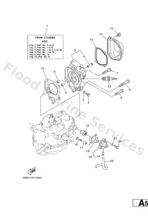 Diagram for CYLINDER & CRANKCASE 1