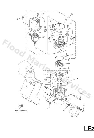 Diagram for POWER TRIM & TILT ASSY 2