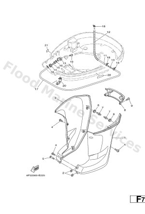 Diagram for BOTTOM COWLING 2