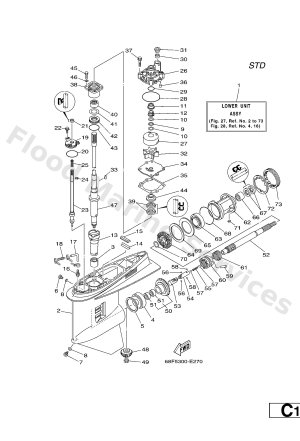 Diagram for LOWER CASING & DRIVE 1