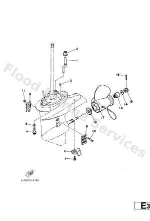 Diagram for LOWER CASING & DRIVE 2
