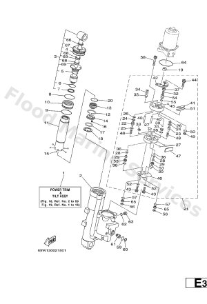 Diagram for POWER TRIM & TILT ASSY 1