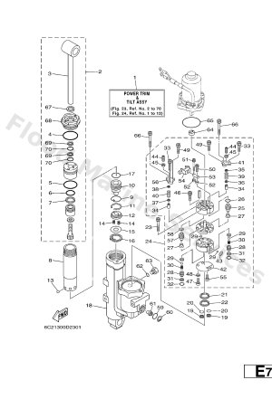 Diagram for POWER TRIM & TILT ASSY 1