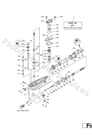 Diagram for LOWER CASING & DRIVE 1
