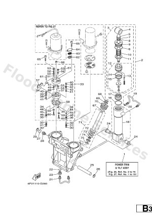 Diagram for POWER TRIM & TILT ASSY 1