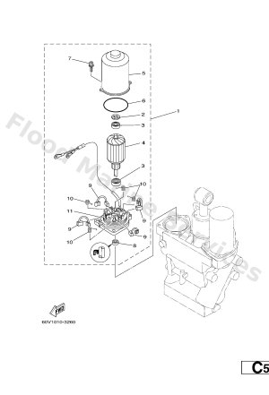 Diagram for POWER TRIM & TILT ASSY 2