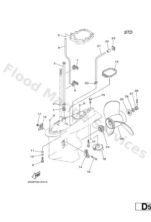 Diagram for LOWER CASING & DRIVE 2