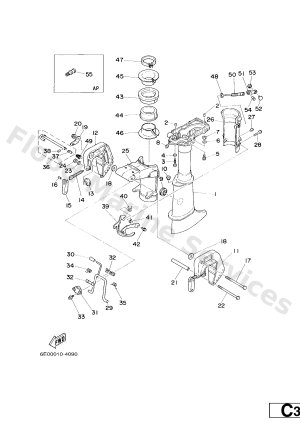 Diagram for UPPER CASING & BRACKET