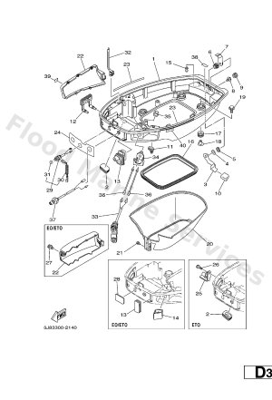 Diagram for BOTTOM COWLING