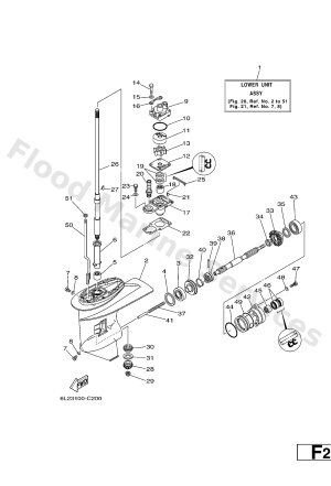 Diagram for LOWER CASING & DRIVE 1