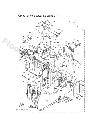 Diagram for DBW REMOTE CONTROL 1 (SINGLE) BOITIER COMMANDE 1 (SIMPLE)
