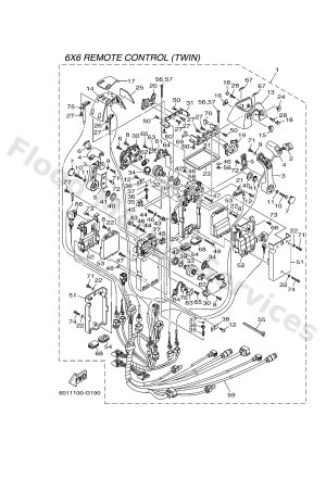 Diagram for DBW REMOTE CONTROL 2 (TWIN) BOITIER COMMANDE 2 (DOUBLE)
