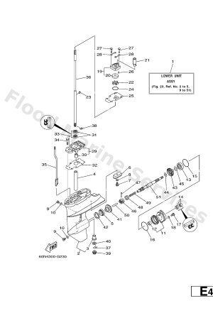 Diagram for LOWER CASING & DRIVE 1