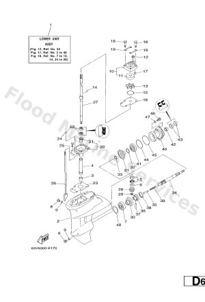 Diagram for LOWER CASING & DRIVE 1
