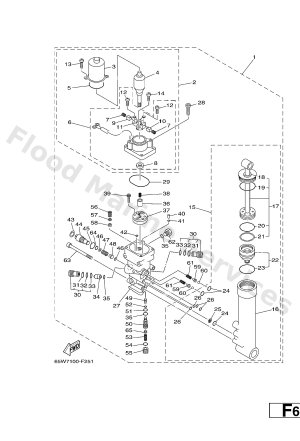 Diagram for POWER TRIM & TILT ASSY