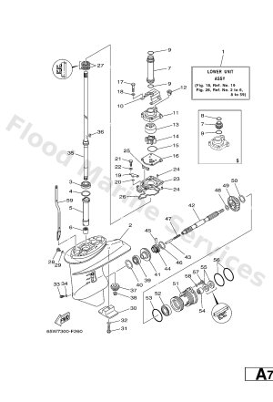 Diagram for LOWER CASING & DRIVE 1