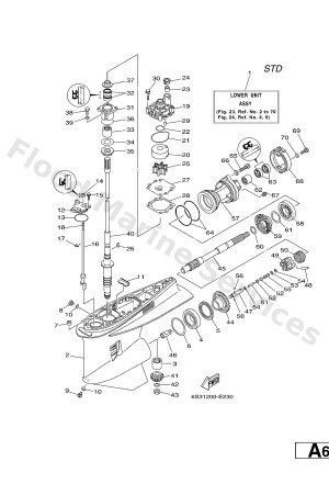 Diagram for LOWER CASING & DRIVE 1