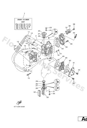 Diagram for CYLINDER. CRANKCASE