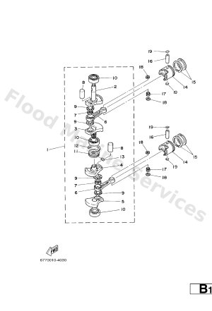 Diagram for CRANKSHAFT. PISTON