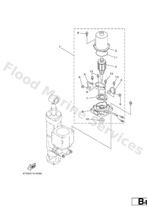 Diagram for POWER TRIM & TILT ASSY 2