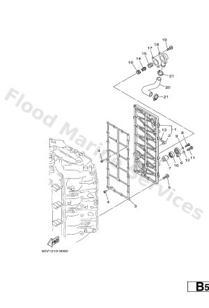 Diagram for CYLINDER. CRANKCASE 3