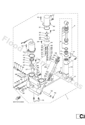 Diagram for POWER TRIM & TILT ASSY 1