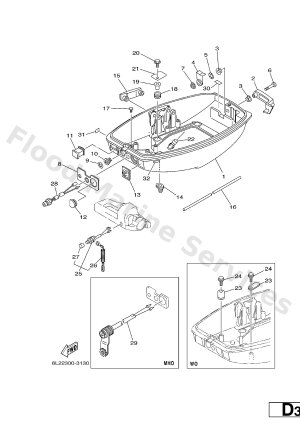 Diagram for BOTTOM COWLING