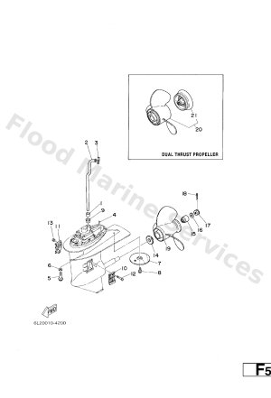 Diagram for LOWER CASING. DRIVE 2