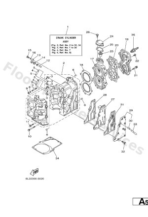 Diagram for CYLINDER. CRANKCASE