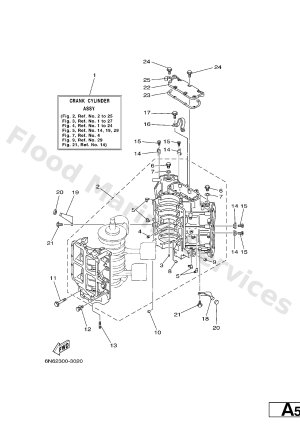 Diagram for CYLINDER. CRANKCASE 1