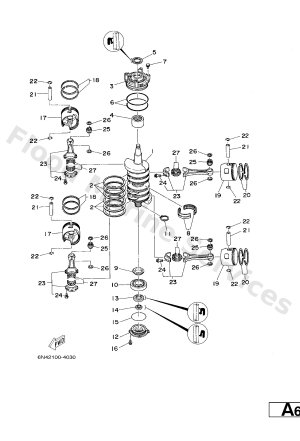 Diagram for CRANKSHAFT. PISTON